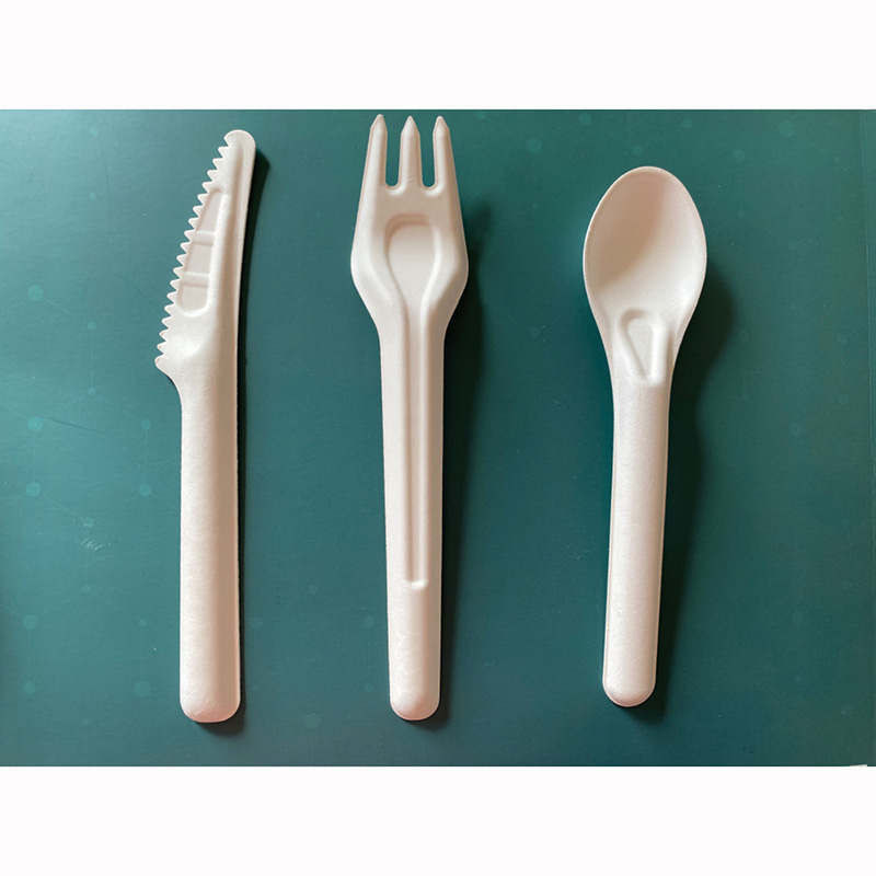 Wholesale Disposable Biodegradable Heavy Duty Utensils Ice Cream Spoon Sugarcane Bagasse Paper Pulp Disposable Spoon