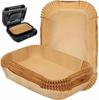 Rectangular Air Fryer Liner for Temperature Range 0 to 230 Degrees Celsius Chemical Pulp Plastic Baking Paper for Packaging