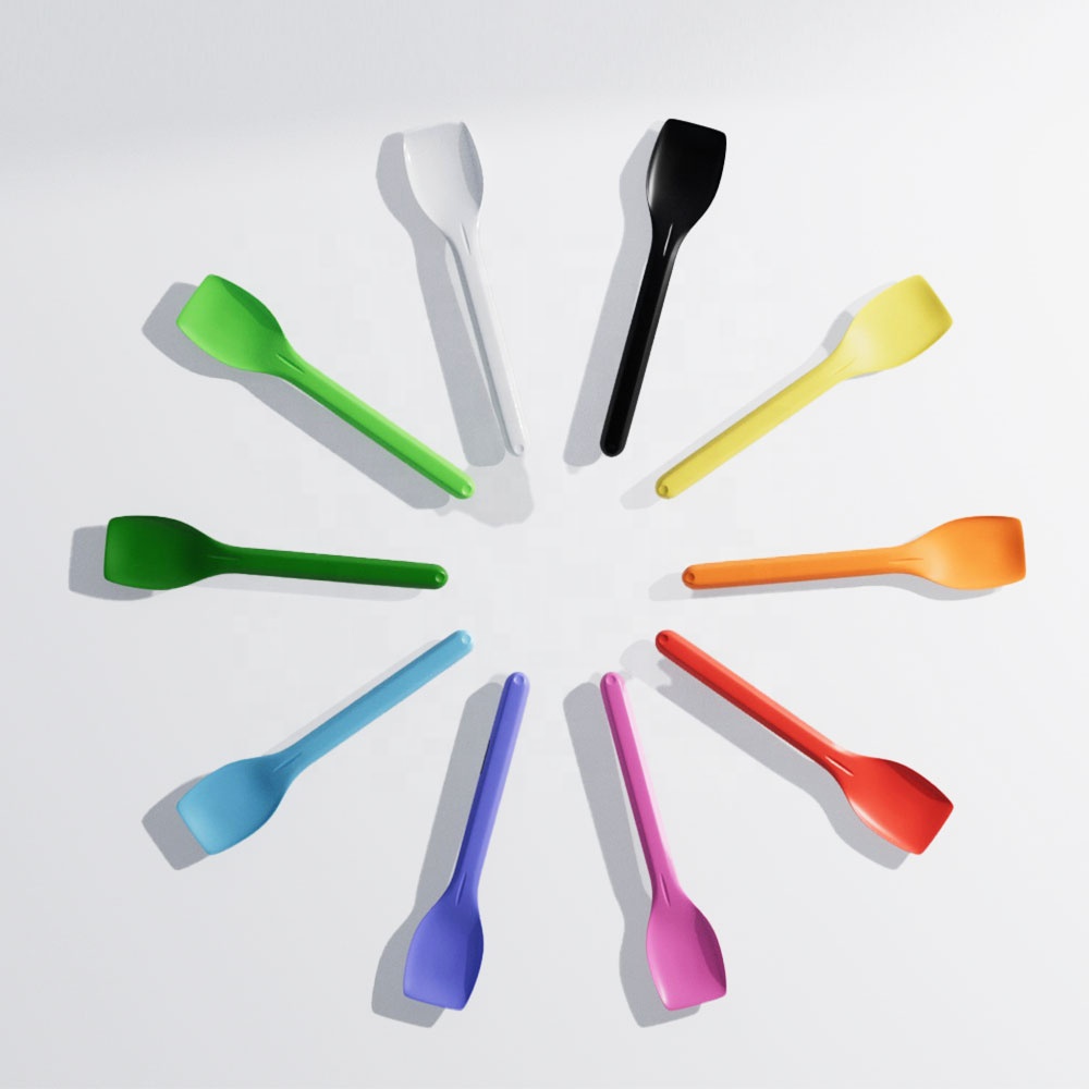 New Colored PLA Cute Mini Ice Cream Scoop Spoon Biodegradable Disposable Ice Cream Spoon for Parties