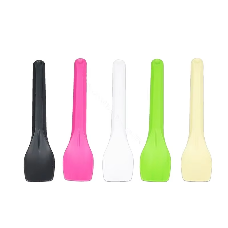 Biodegradable Compostable PLA Individually Wrapped Ice Cream Gelato Spoon
