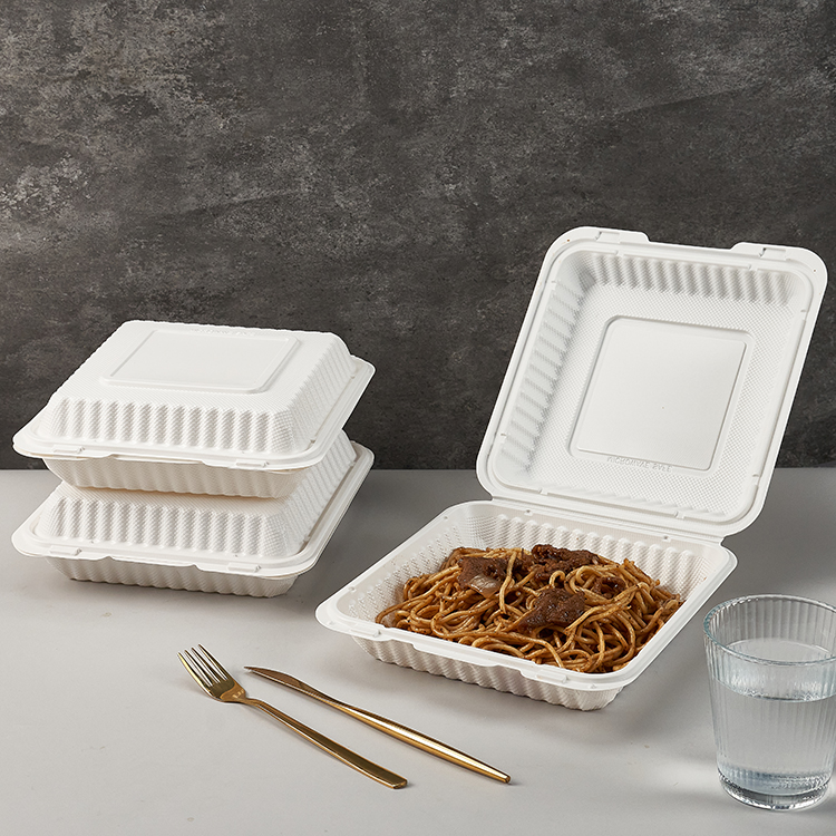 Disposable Takeout Lunch Box Restaurant to Go Clamshell Food Container Supplies Burger Take Away Food Clamshell Box