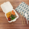 Customizable Logo Corn Starch Lunch Box Biodegradable Food Grade Packaging Container Square Takeaway Box for Cake & Sushi