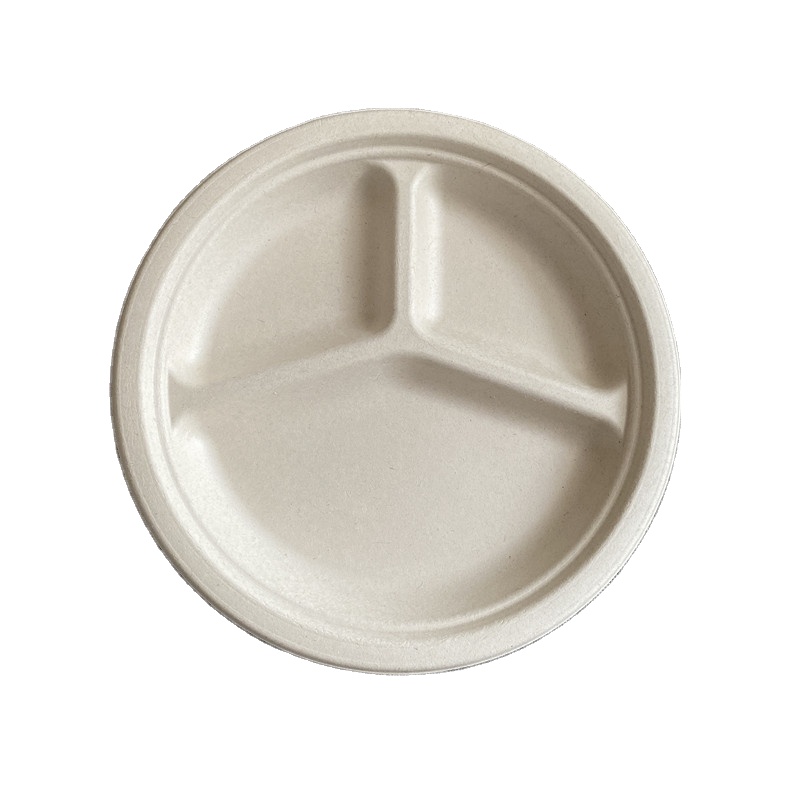 Benutzer definierte 100% kompost ierbare umwelt freundliche Geschirr Einweg Bagasse Zuckerrohr platte