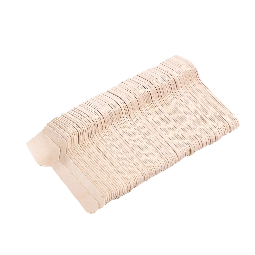  17/5000 Disposable ice cream Eco-friendly degradable wooden ice cream spoon