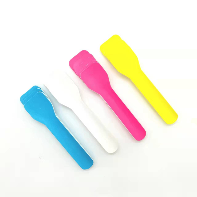 Einweg-Mini-Weiß papier löffel