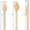 Restaurant Disposable Cutlery Wooden Spoons Wood Knife Fork Spoon
