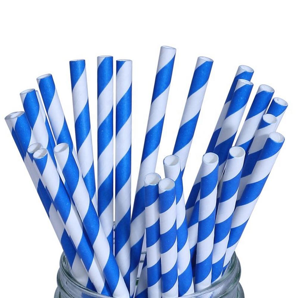 Factory Eco-friendly Environmental Straw Wrapping Paper Disposal Paper Straw Different Color Paper Straw