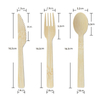 100% Biodegradable Factory Price Single Use Fork Spoon and Knife Suitable Cutlery for Restaurant Camping