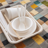 10inch Baggasse Plated Made From Sugarcane Pulp Export Quality Disposable Plates