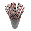 Disposable Colored Poker Art Bar Wedding Party Decoration Biodegradable Paper Straws