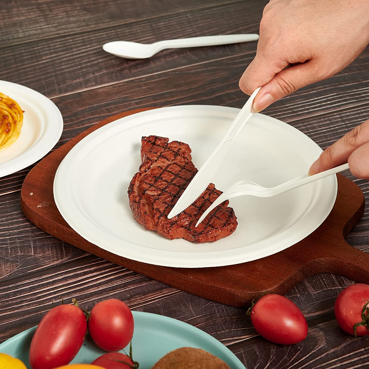 Eco-friendly Cutlery Sets Cornstarch Biodegradable Cutlery Disposable