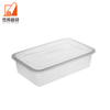 850ml Meal Prep Transparent Rectangular Fast Food Takeaway Microwavable Plastic Container with Lid