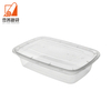 1000ml American Style Disposable Plastic Box With Lid Rectangular Shape Salad Container