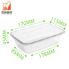 Disposable Airtight Plastic Food Container Box Single Compartment for Hot Food Delivery and Meal Prep Take Out
