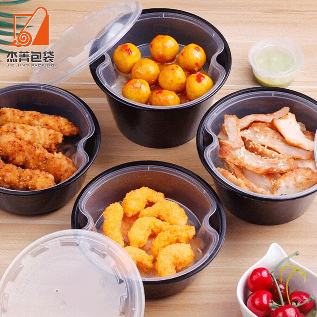 Disposable Single-layer Sandwich Compartment Plastic Takeaway Lunch Box Individually Lined Tray Without Lid Box