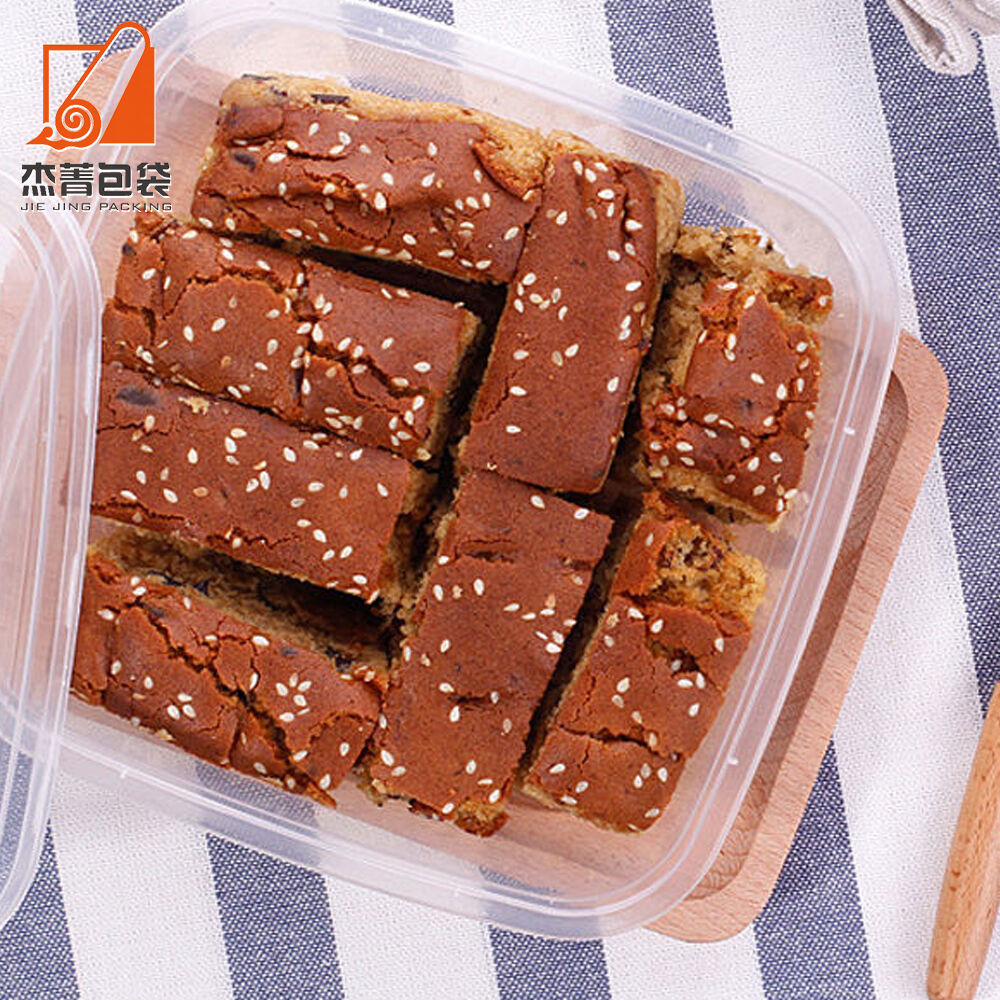 Eco-Friendly 1000ml Disposable Rectangular Lunch Boxes Plastic Tableware for Takeaway Food for Household Use