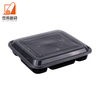 Disposable Microwave Thickened PP Transparent Food-grade One-piece Lid Four Compartments Fast Food Takeaway Lunch Box