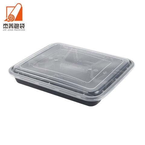 Food Container 4 Compartment Hot Food Disposable Takeaway Containers for Fast Food