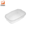 Oval Round Plastic Food Grade Container Disposable Take Away Lunch Packing Boxes