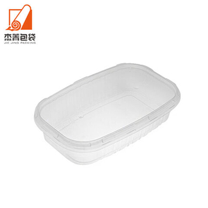 Oval Round Plastic Food Grade Container Disposable Take Away Lunch Packing Boxes