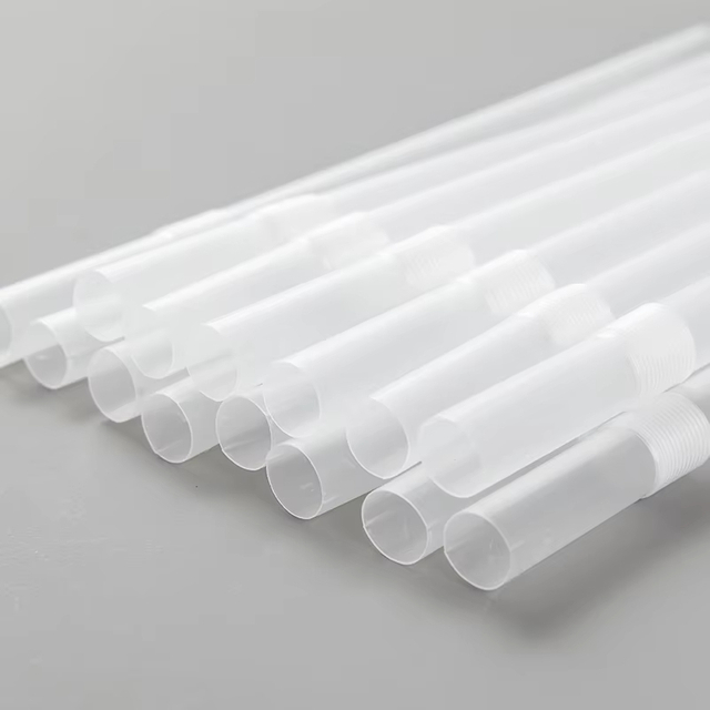 PP New Design 2024 Hot Sale Disposable Drinking Straws White Black Or Customized Color Factory Made Food Grade Flexible Straw
