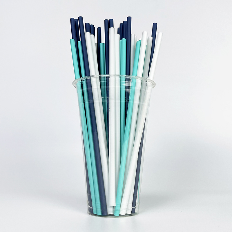Bulk Wholesale 100% Biodegradable Disposable Drinking Straw PLA Straight Bendable Individual Wrapped Straws for Bar Accessories