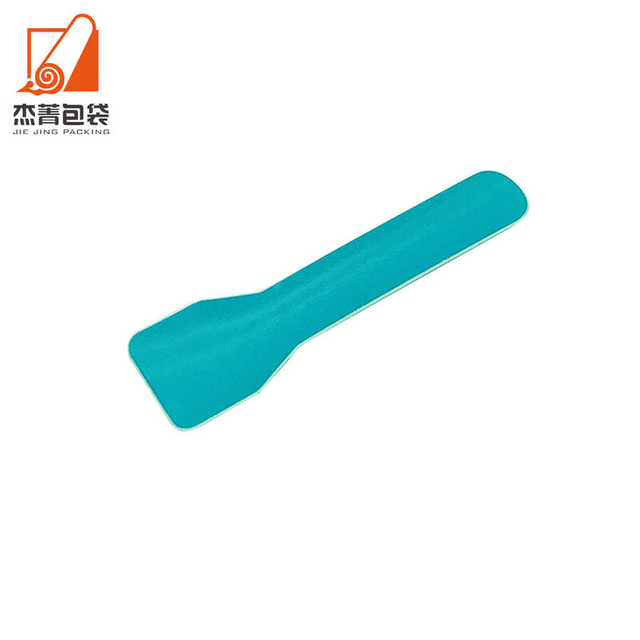 New Design Individual Compostable Biodegradable Ice Cream Disposable Paper Spoon Cutlery