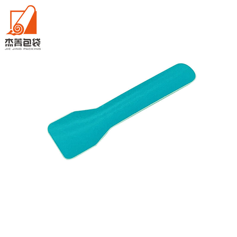 New Design Individual Compostable Biodegradable Ice Cream Disposable Paper Spoon Cutlery