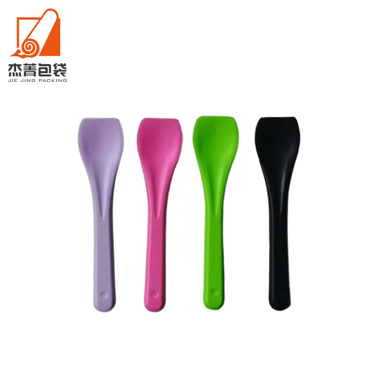 Environmentally friendly materials degradable disposable paper tableware Ice Cream spoon and dessert spoon Cutlery