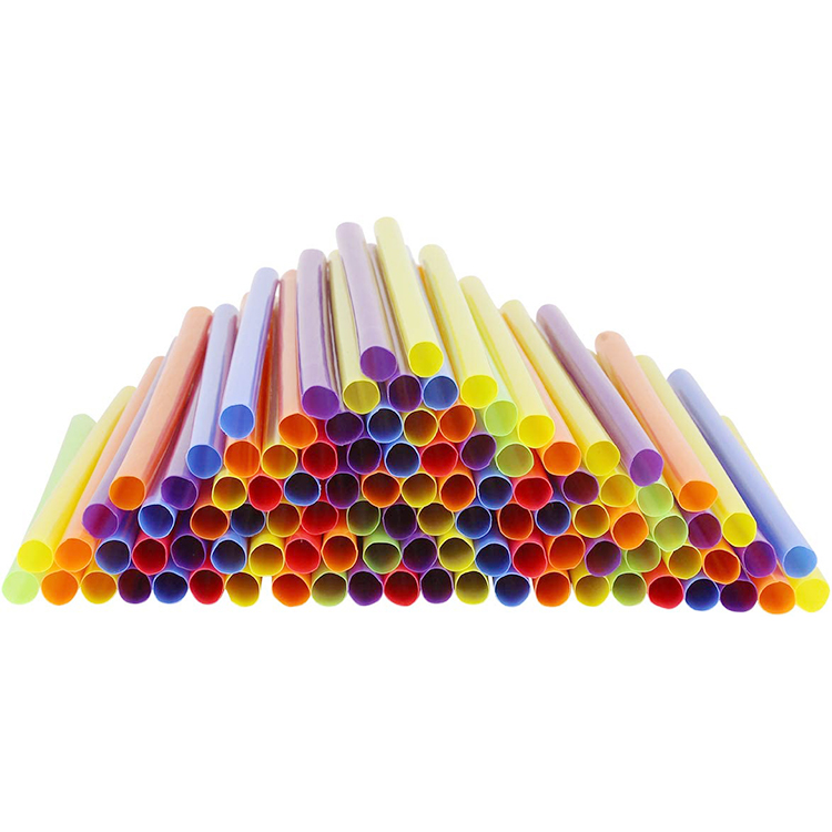 Custom PLA 100% Biodegradable Eco-Friendly Drinking Straws Personalized 8mm Plastic Straws