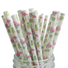 Supplier Custom Colored paper straws Biodegradable straws weddings banquets Drink straw