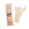 Disposable Paper Cutlery Set Biodegradable Dinnerware Paper Pulp Fork and Spoon Knife Set