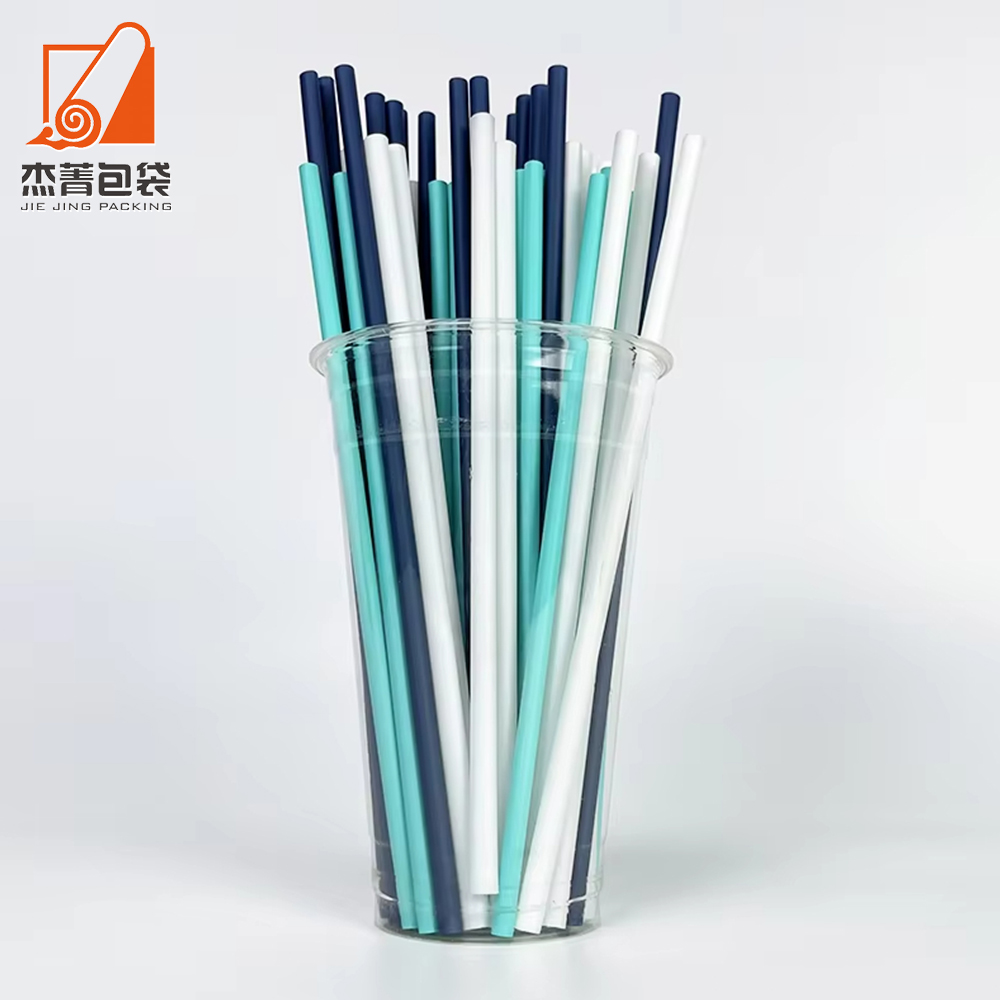 Bulk Wholesale 100% Biodegradable Disposable Drinking Straw PLA Straight Bendable Individual Wrapped Straws for Bar Accessories