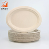 Biodegradable 10 Inches Microwavable Round Compostable Plate sugarcane bagasse paper plate for sale