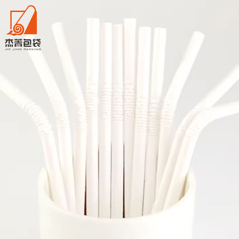 Competitive price good quality Eco friendly and customizable u shaped flexible paper straw