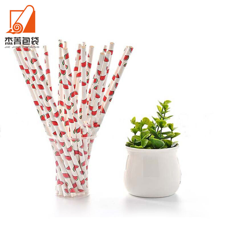 Best selling Paper straw Creative custom colored disposable drink paper straws