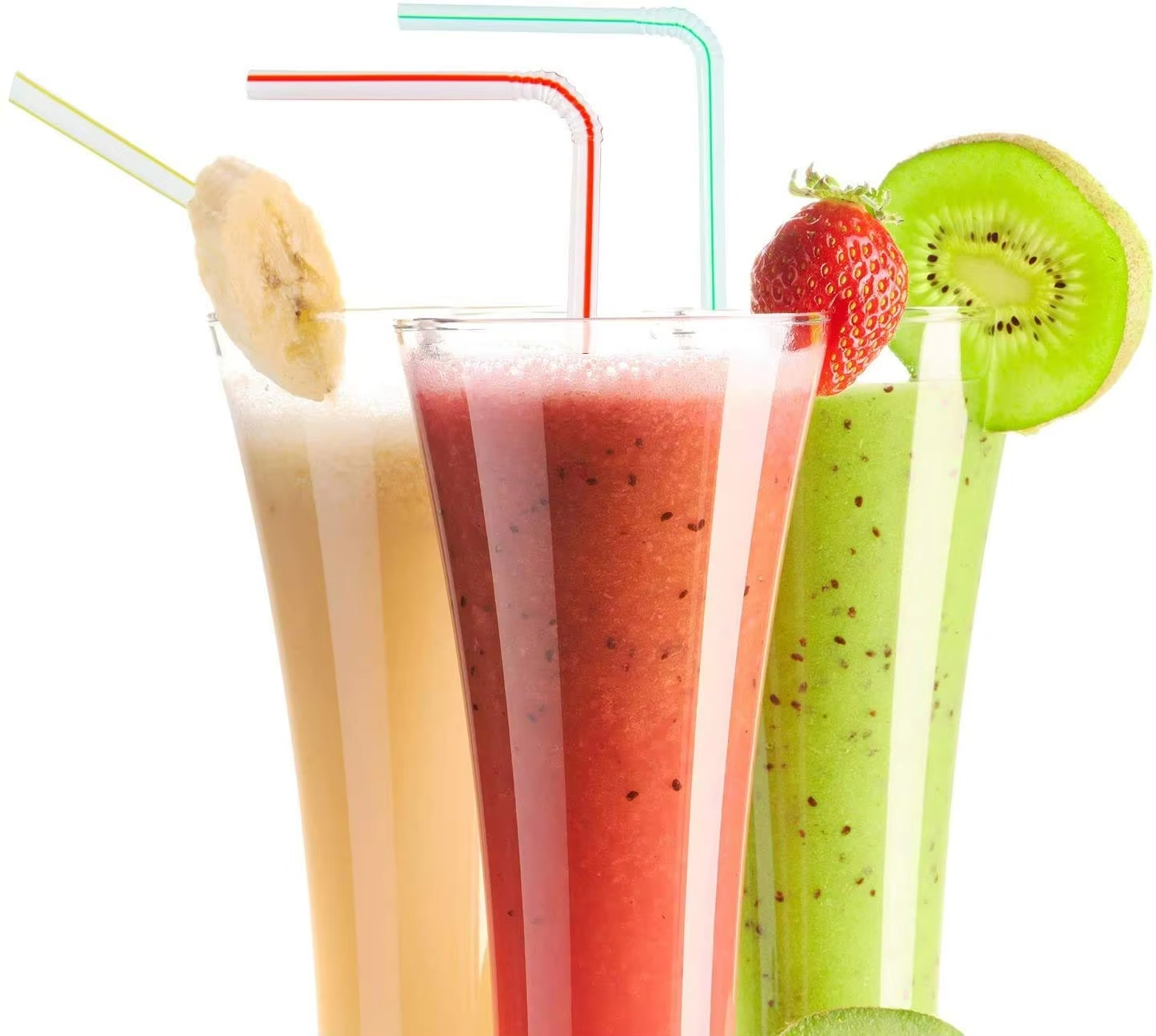Fuling Free Sample Flexible Colorful Disposable Plastic Straws for Home Parties