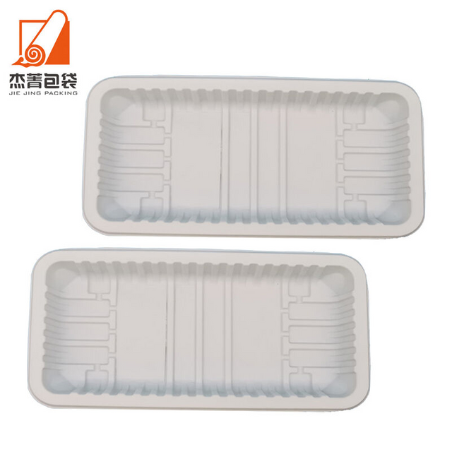 Biodegradable Disposable Food Packaging Tray Supermarket Cornstarch Food Container