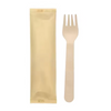 Natural Birch Wood Fancy Wooden Disposable Cutlery Spoon Fork Knife Set