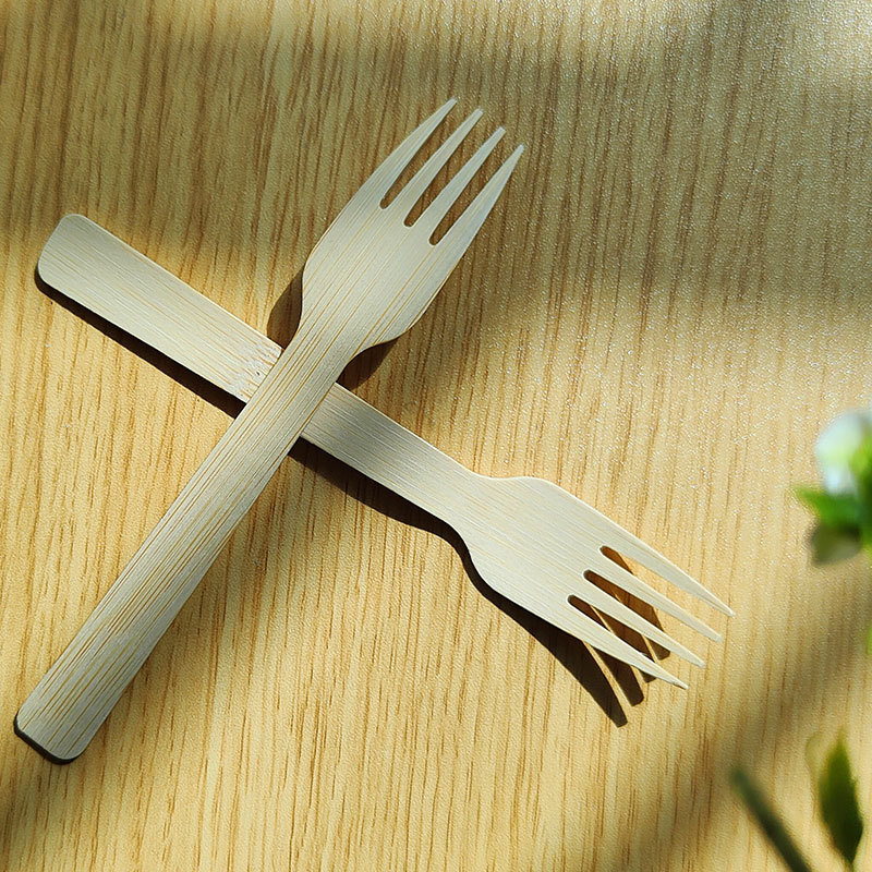 Biodegradable Disposable Eco Friendly Bamboo Fork Spoon Knife Bamboo Cutlery