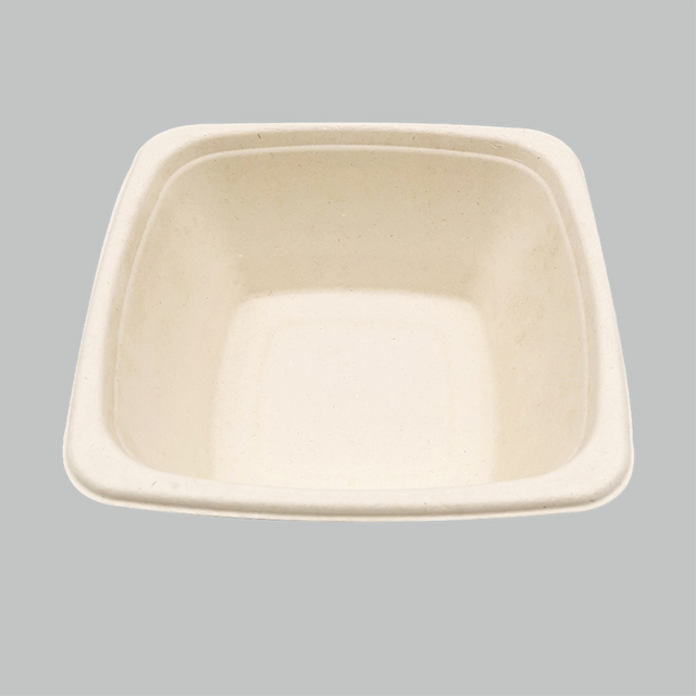 40 OZ Biodegradable Disposable Paper Tableware Sugarcane Bagasse Pulp Salad Bowl