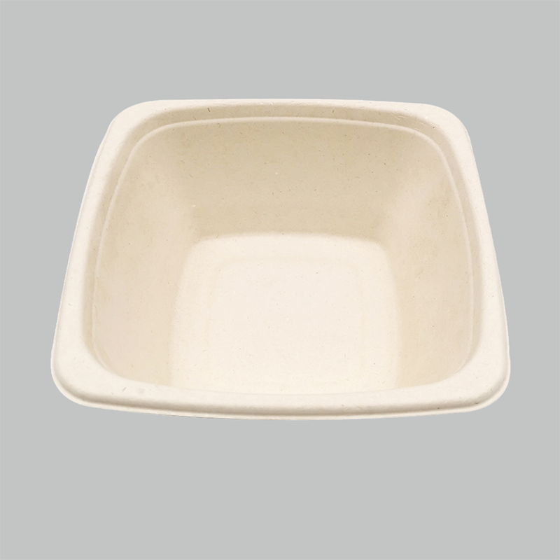 40 OZ Biodegradable Disposable Paper Tableware Sugarcane Bagasse Pulp Salad Bowl