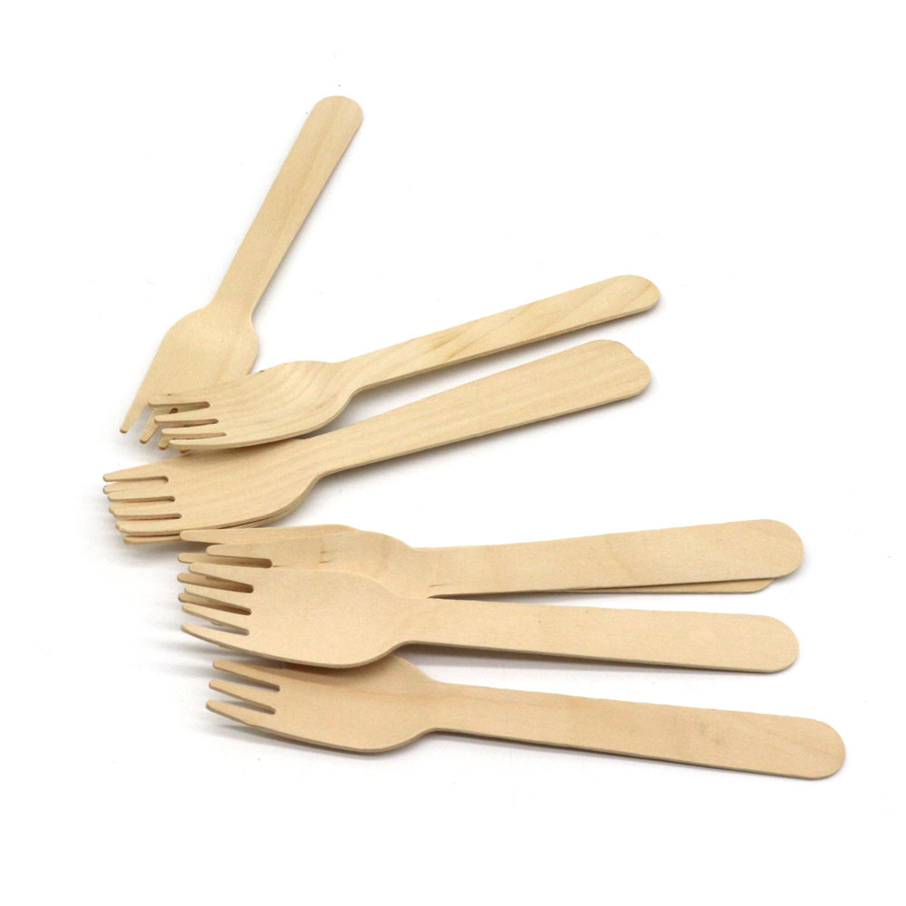 Disposable Wooden Cutlery Fork Tableware Wood Fork