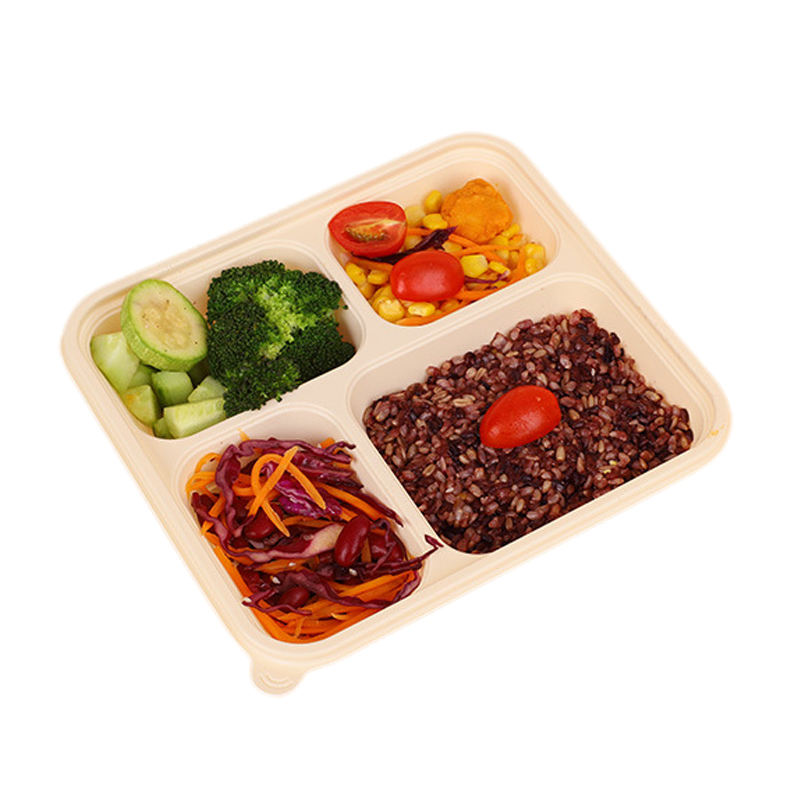Custom biodegradable 5 compartment corn starch food tray, take out ...