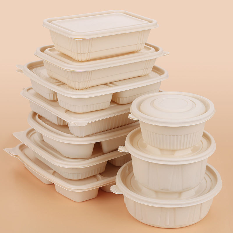 Biodegradable corn starch food container corn starch disposable lunch box