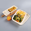 Corn Starch Bento Box Compartment Eco Friendly Packaging Disposable Biodegradable Cornstarch Food Container