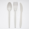 Cornstarch Cutlery Packing Individually Wrapped Disposable Cutlery Plastic White Fork Spoon Knife Cpla Bulk Cutlery Compostable