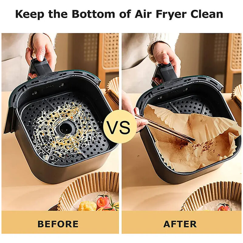 Air Fryer Disposable Paper Liners Non-Stick Oil-Proof Air Fryer Pad Paper