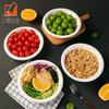 High quality 300ml white biodegradable corn starch disposable soup food paper round cup