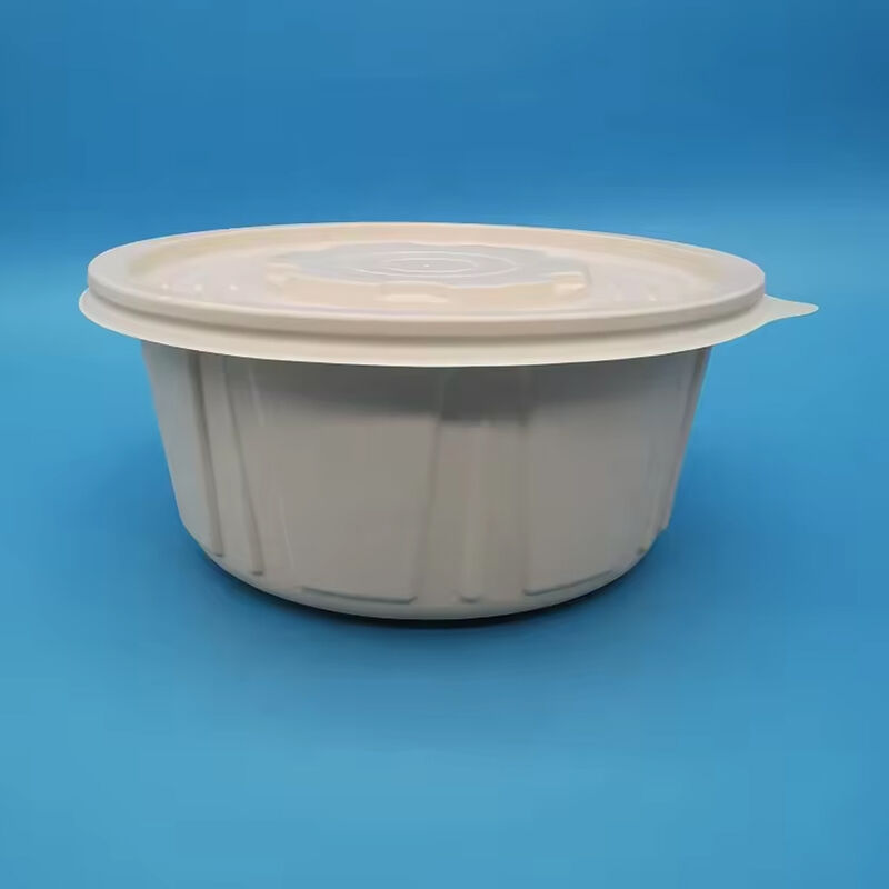 Wholesale 1500ml Eco Friendly Cornstarch Take Away Disposable Microwave Safe Soup Bowl